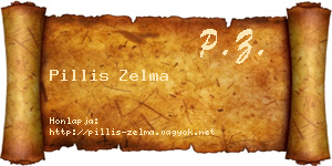 Pillis Zelma névjegykártya